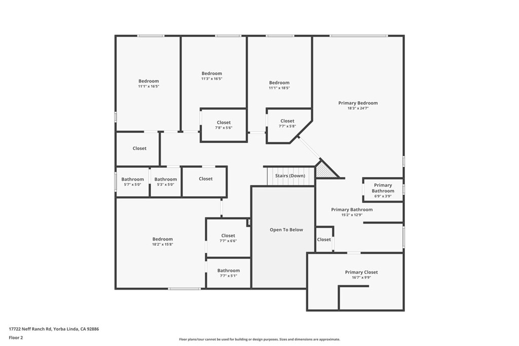 17722 Neff Ranch Road Yorba Linda, CA 92886 - Photo 63 of 63 Floor plan - Second floor