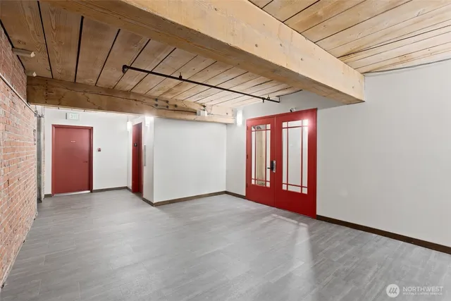 a view of a room with window