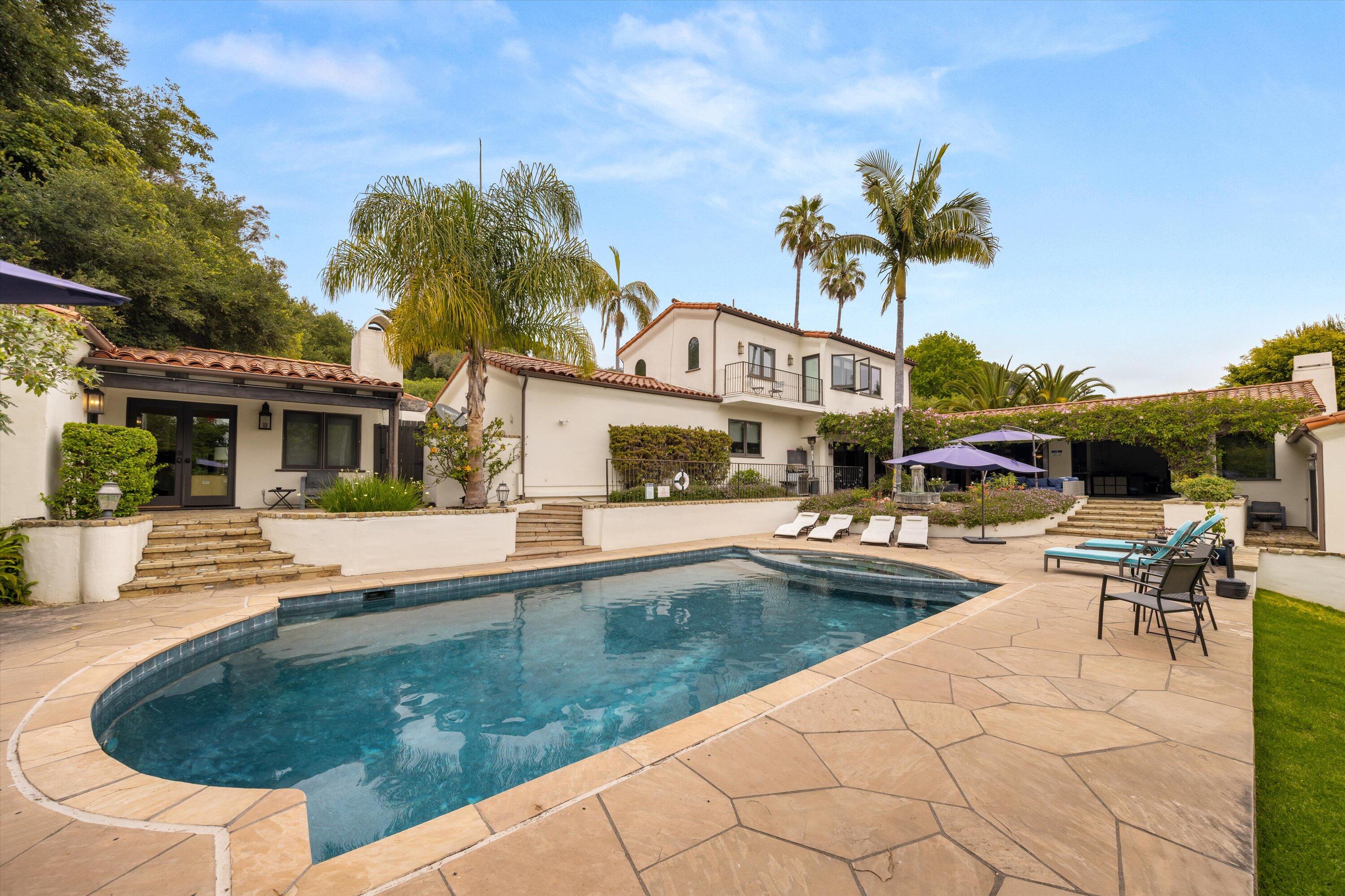1151 Glenview Road Montecito, CA 93108 - Photo 46 of 61 Pool looking towards Casita