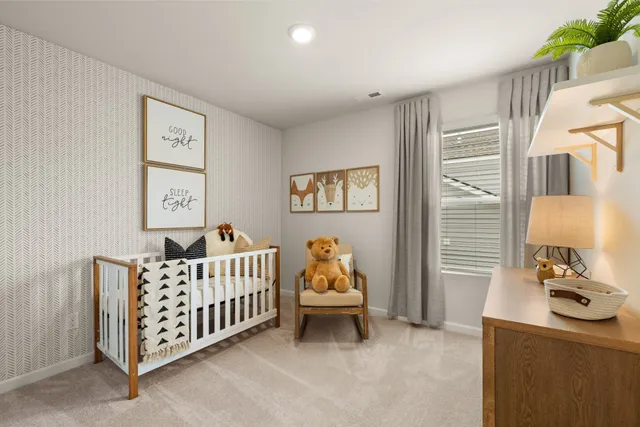 a room with furniture and windows