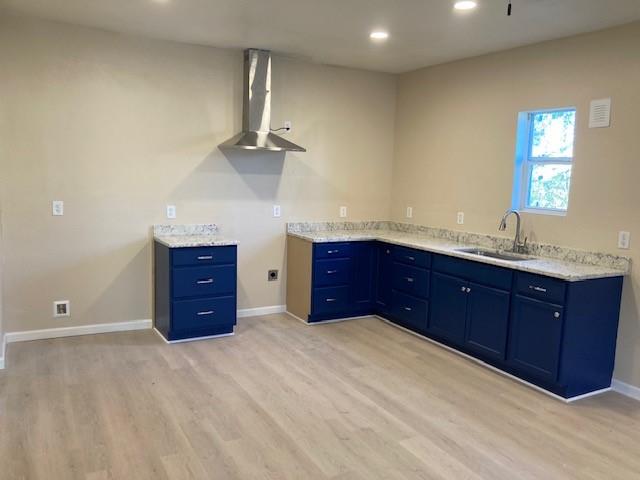 608 Turner Street Waco, TX 76704 - Photo 5 of 14 a bathroom with a granite countertop sink and a mirror
