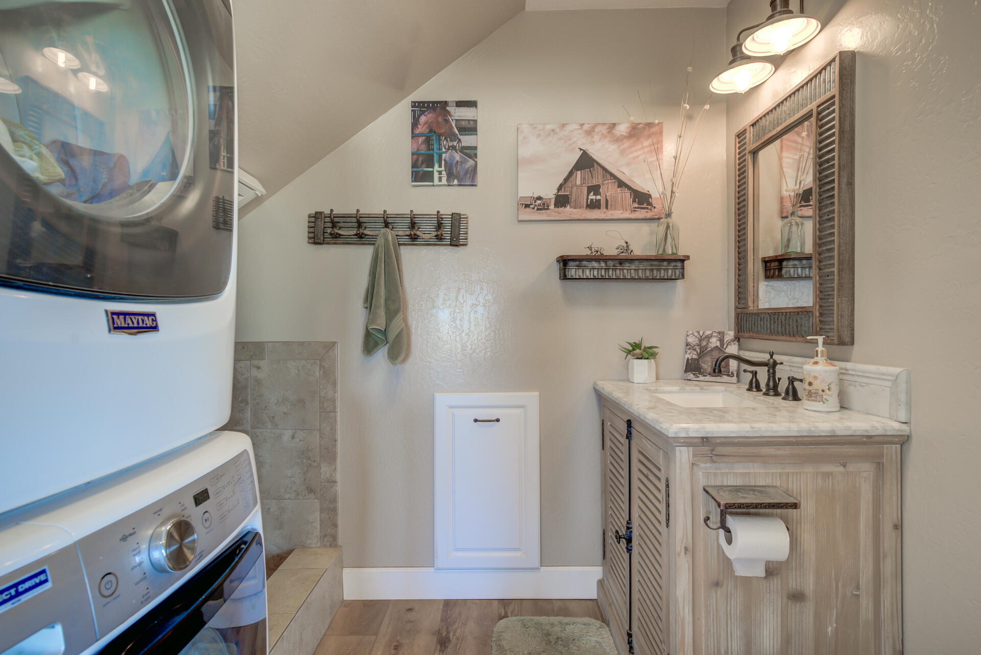 541-105 Pittville Road McArthur, CA 96056 - Photo 41 of 87 a bathroom with a sink mirror and vanity
