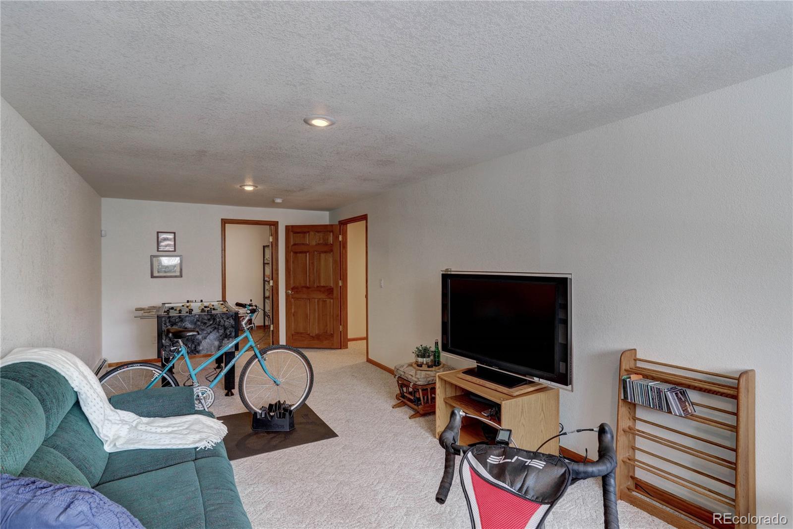 105 Desperado Road Bailey, CO 80421 - Photo 37 of 40 a living room with furniture and a flat screen tv