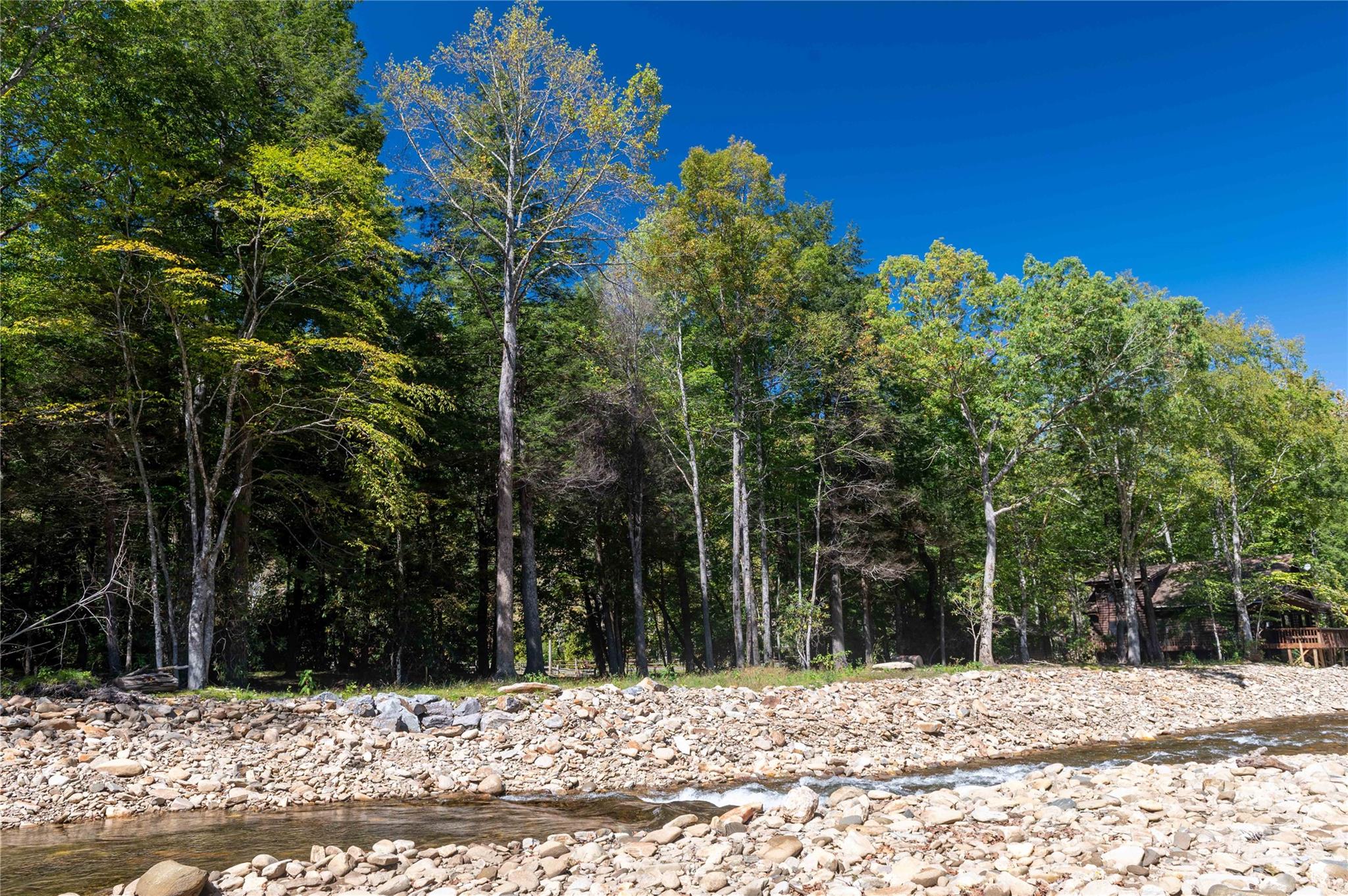 188 Sweetwater Ridge Green Mountain, NC 28740 - Photo 25 of 30 a view of a yard covered with snow