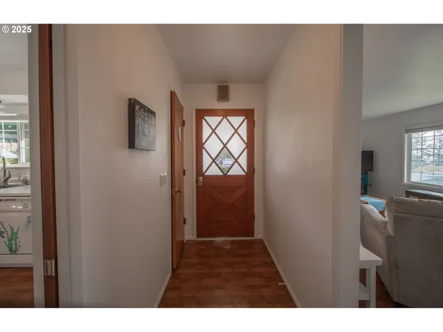 a view of hallway with window