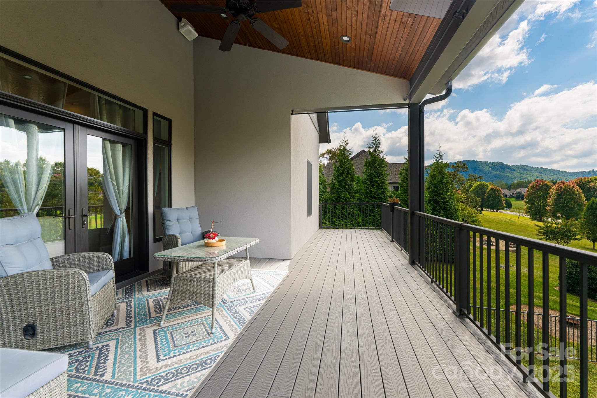 64 Waterhill Way Fletcher, NC 28732 - Photo 36 of 48 a balcony with wooden floor