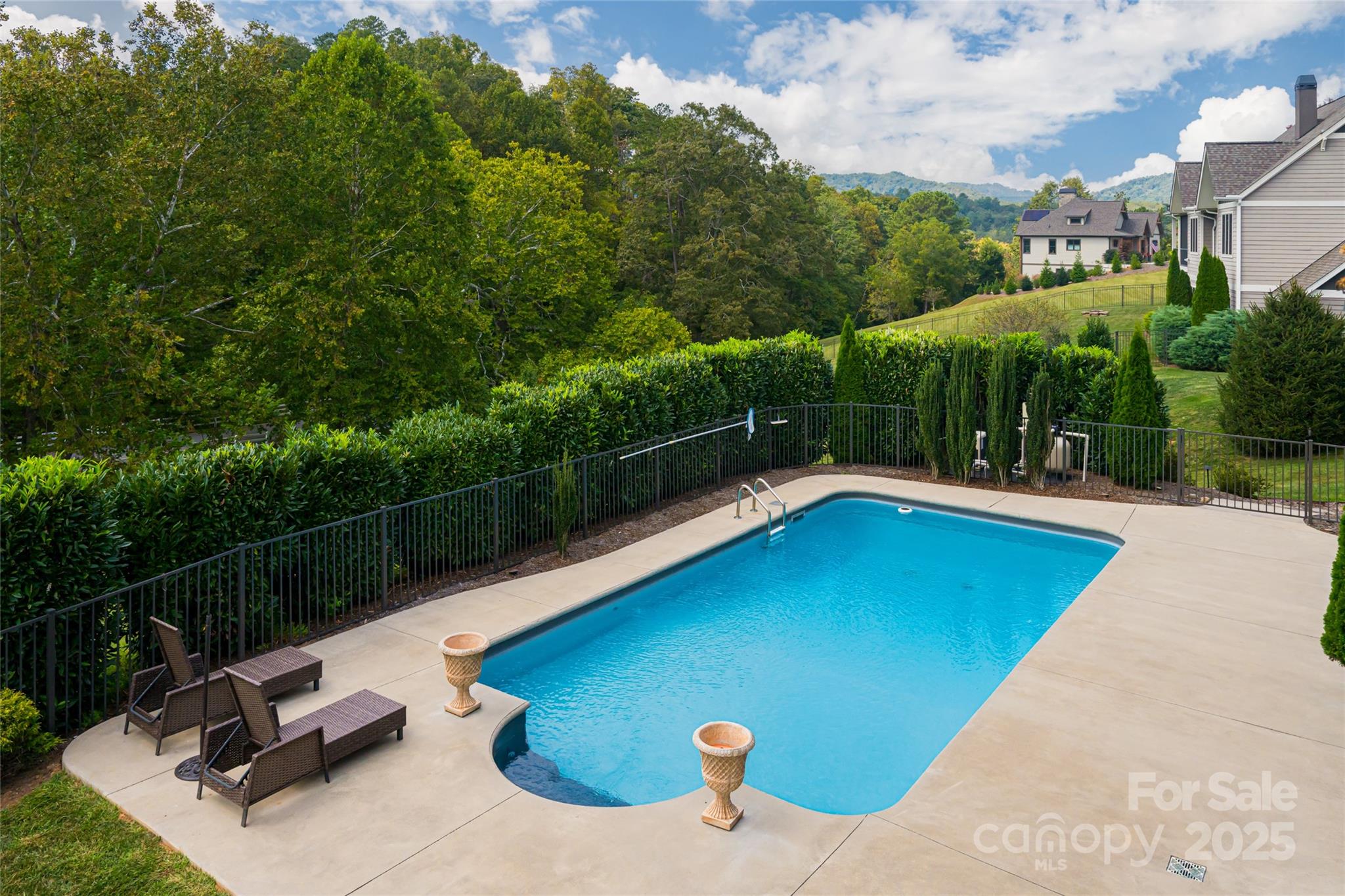 64 Waterhill Way Fletcher, NC 28732 - Photo 38 of 48 a view of a swimming pool with a patio