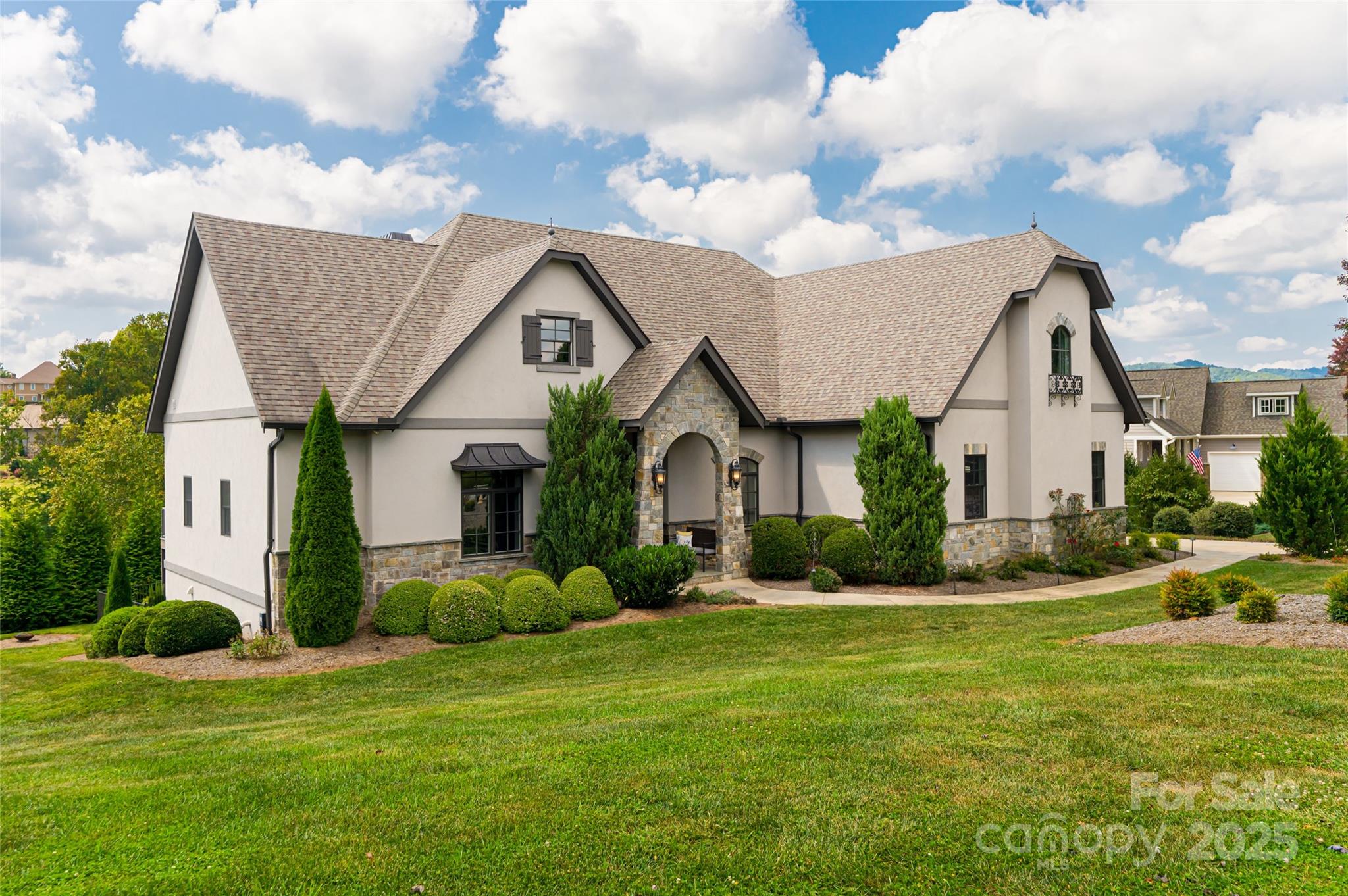 64 Waterhill Way Fletcher, NC 28732 - Photo 6 of 48 a front view of house with yard and green space