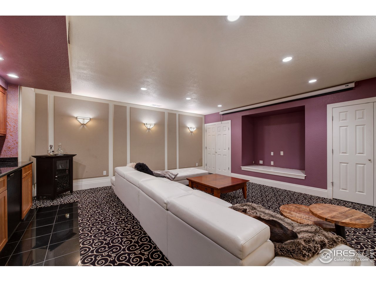 907 13th Street Boulder, CO 80302 - Photo 22 of 35 Basement theater room