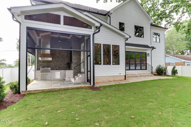 a view of a house with garden