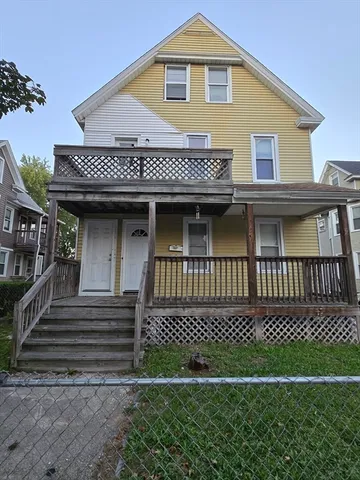 a front view of a house