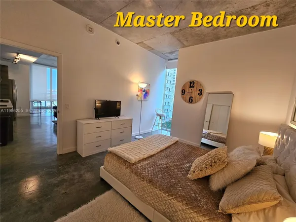 a room with furniture