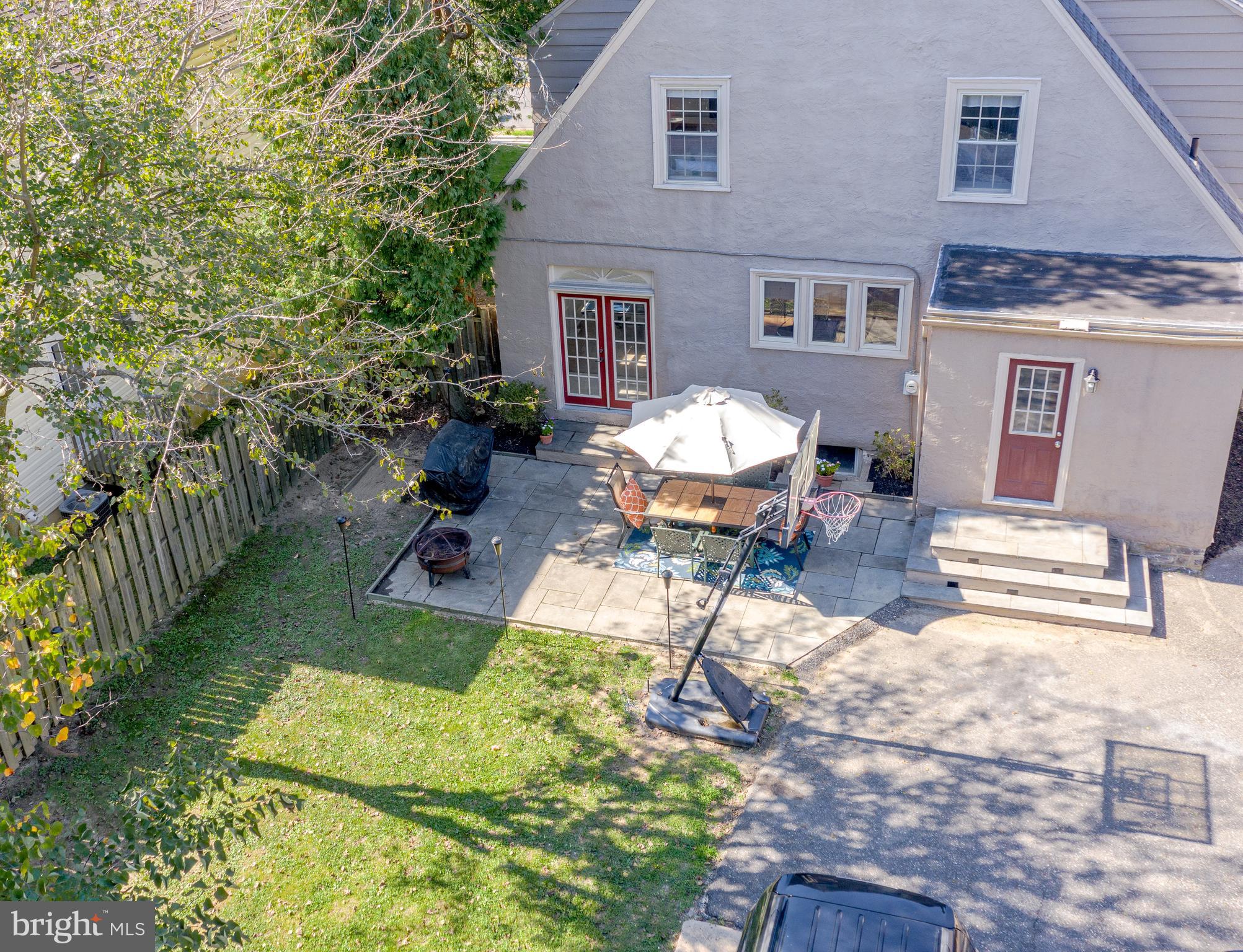 143 Powell Road Springfield, PA 19064 - Photo 23 of 28 Wonderful Backyard with stone patio
