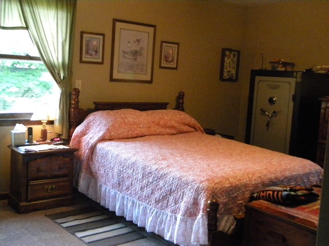 280 George Home Road Waynesboro, VA 22980 - Photo 15 of 29 a bedroom with a bed and wooden floor