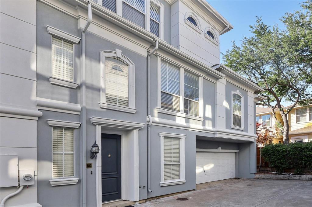 a front view of a building with a outdoor space