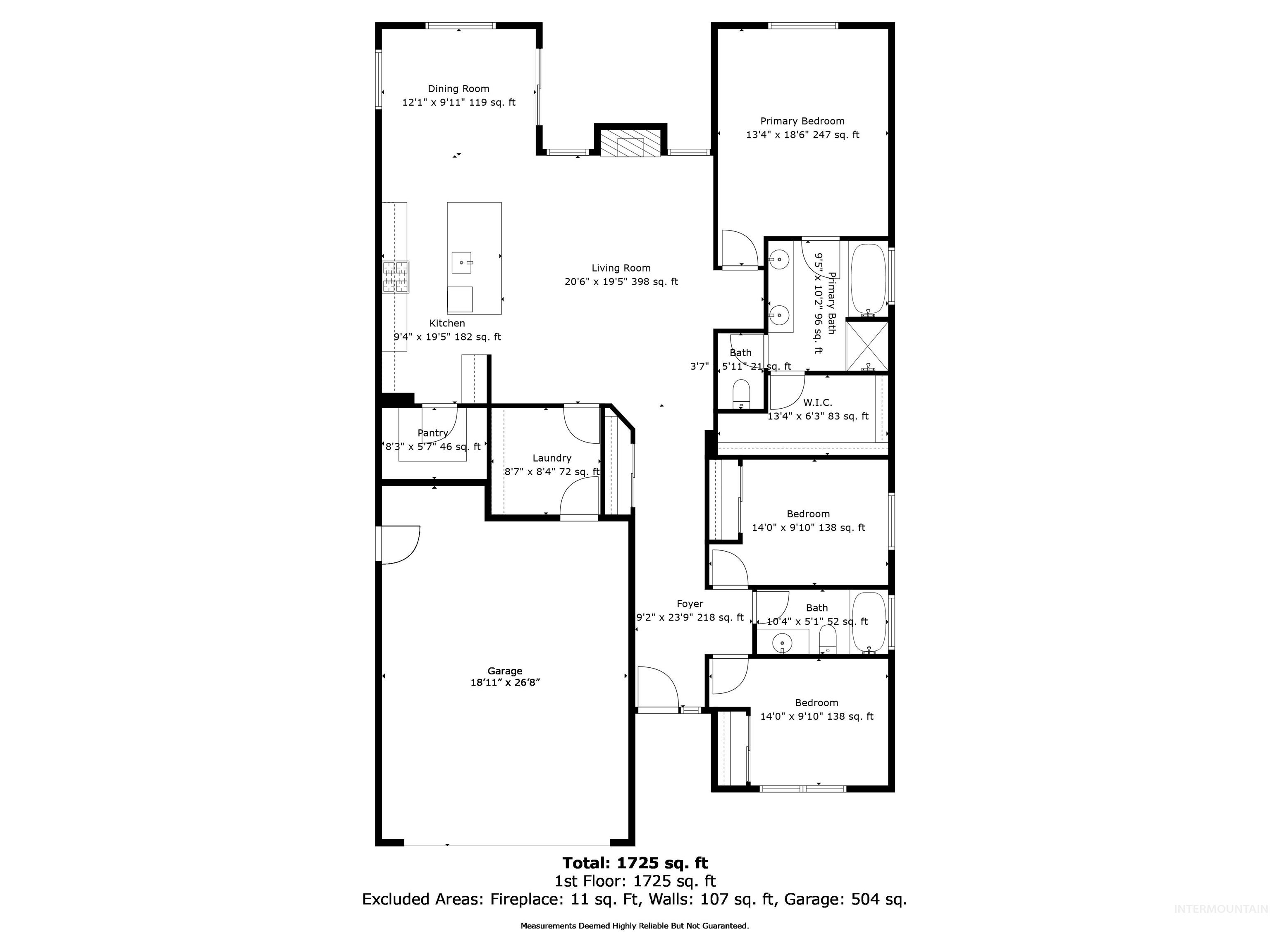 10308 West Trident Ridge Drive Star, ID 83669 - Photo 42 of 42 View of home floor plan