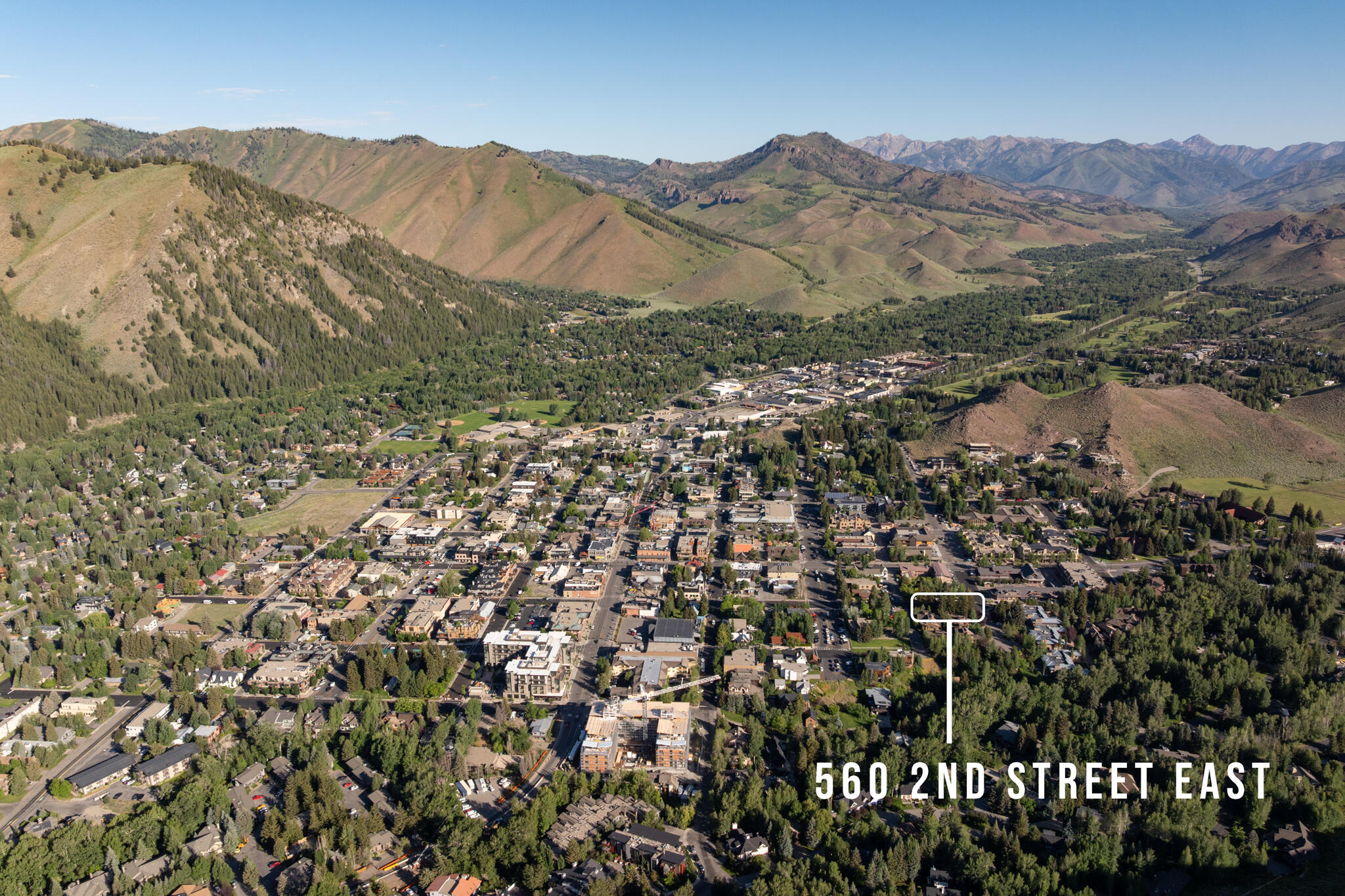 560 Second Street East Ketchum, ID 83340 - Photo 28 of 32 Ketchum - Aerial - 560 Second Street Eas