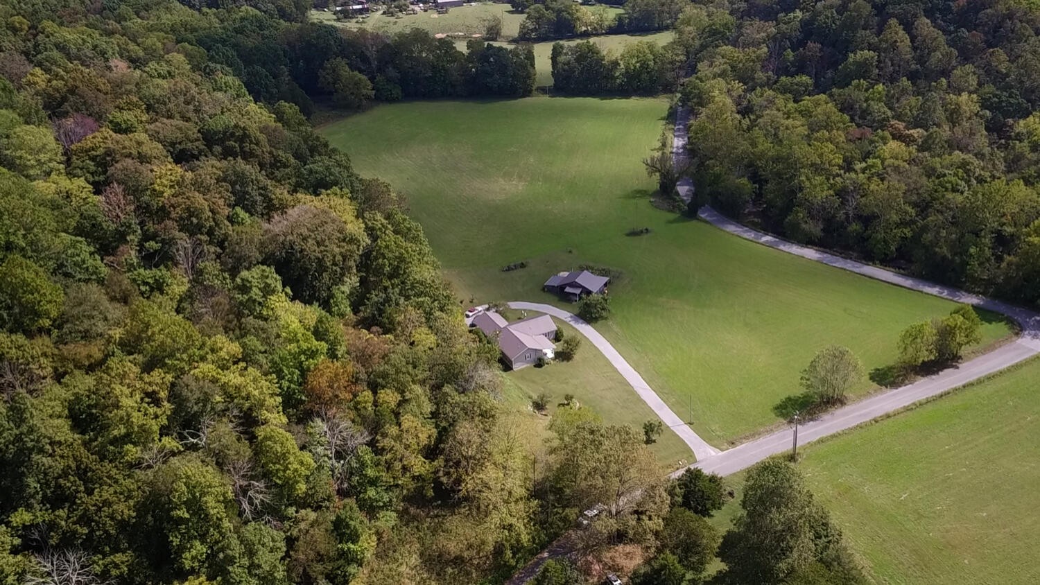 5970 Milton Fox Road Franklin, TN 37064 - Photo 44 of 49 an aerial view of a house with a yard