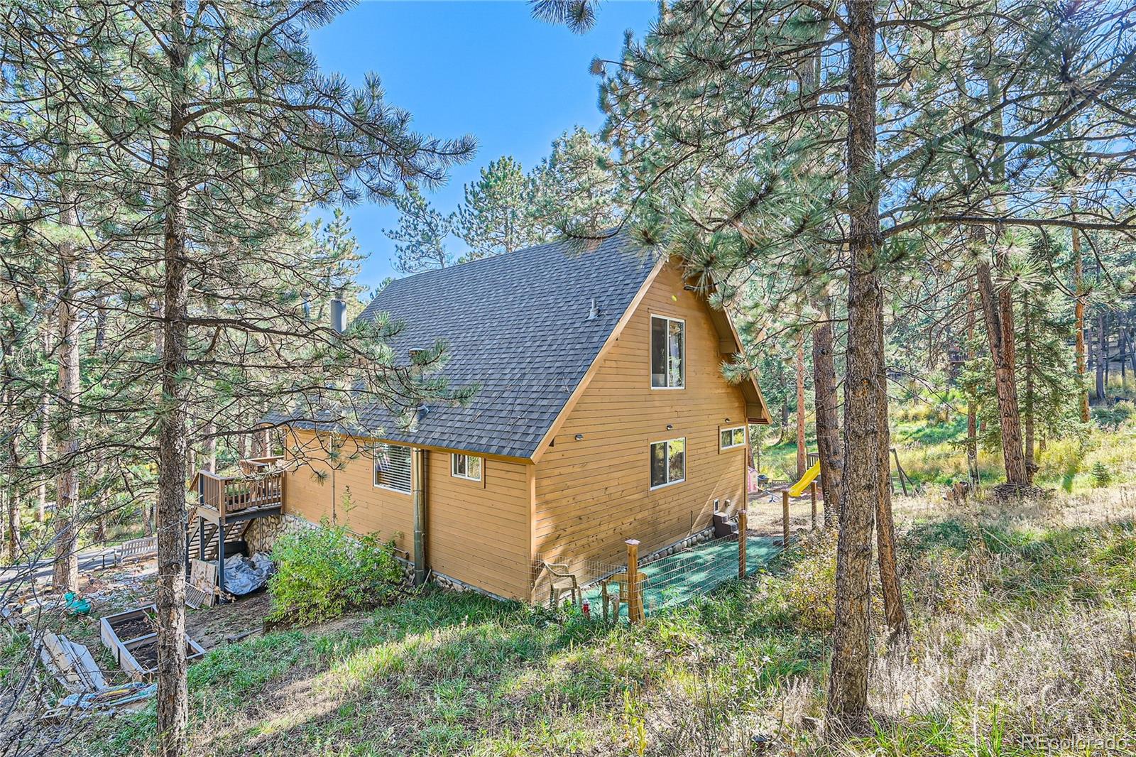938 Valley Road Evergreen, CO 80439 - Photo 23 of 24 a view of house with a yard