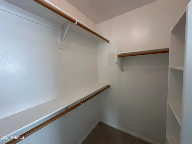 a close up view of racks on the wall