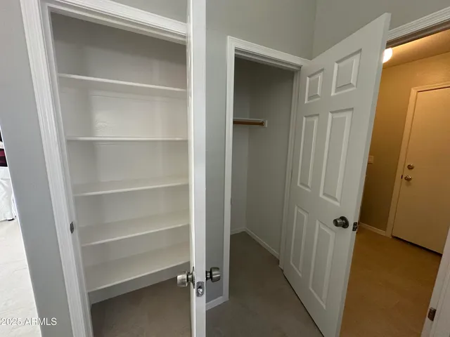 a view of a closet