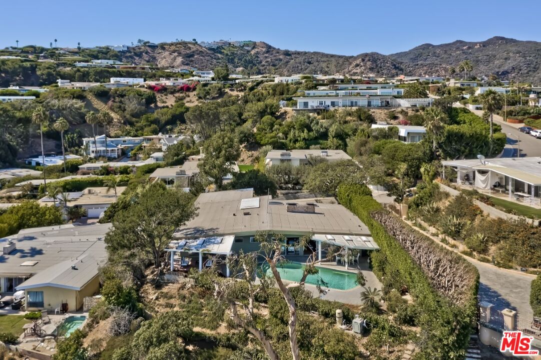 1126 Tellem Drive Pacific Palisades, CA 90272 - Photo 6 of 46 an aerial view of residential house with outdoor space
