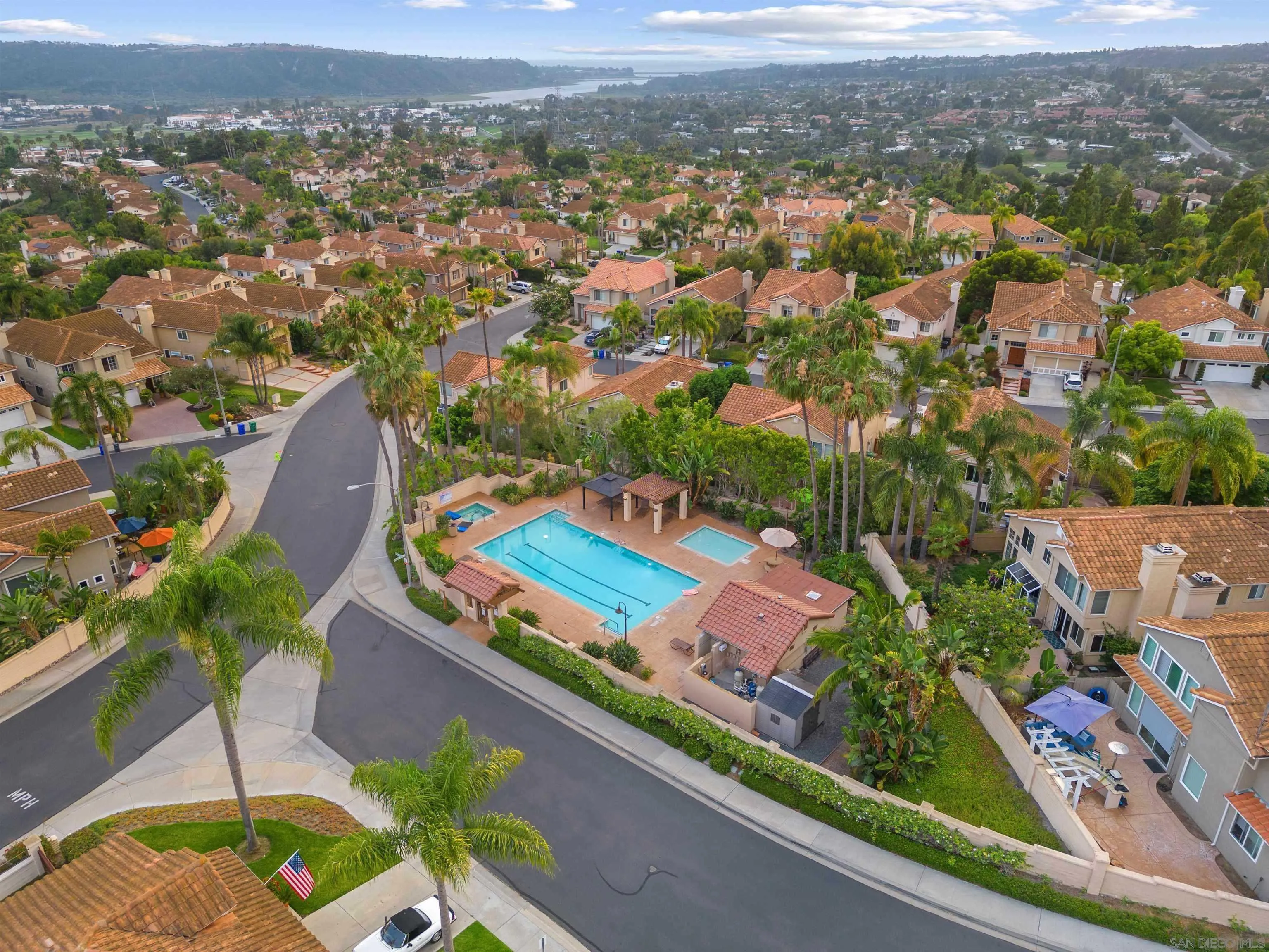 2347 Terraza Ribera Carlsbad, CA 92009 - Photo 39 of 42 an aerial view of residential houses with outdoor space