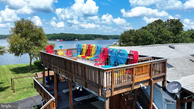 a view of a two chairs in the roof deck