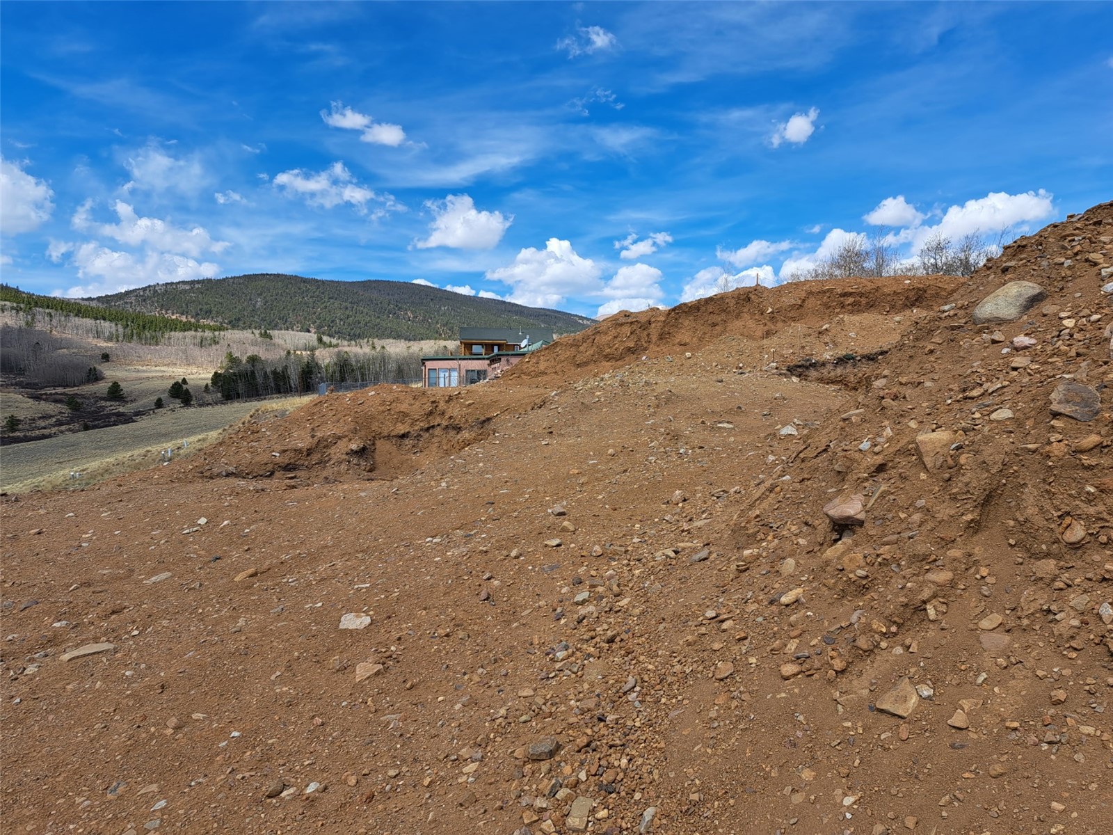 2515 High Creek Road Fairplay, CO 80440 - Photo 32 of 46 a view of a yard with mountains in the background
