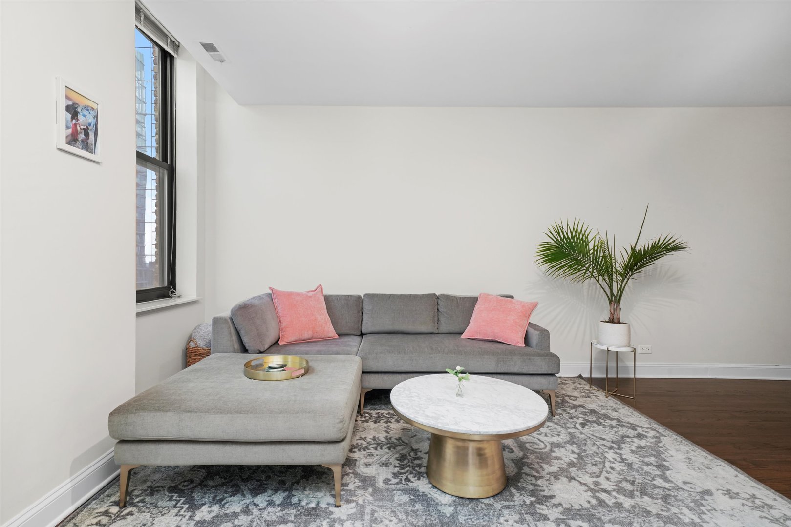 780 South Federal Street, Unit 1207 Chicago, IL 60605 - Photo 6 of 22 a living room with furniture and a potted plant