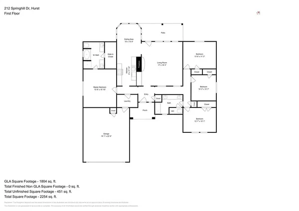 $2,550 | 212 Springhill Drive, Hurst, TX 76054