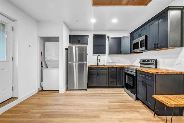 a view of kitchen and microwave