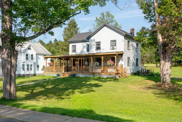 a view of a city with an ocean