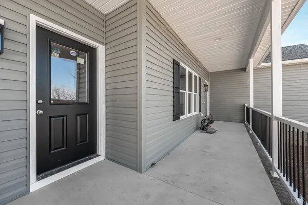 a view of backyard with cabin