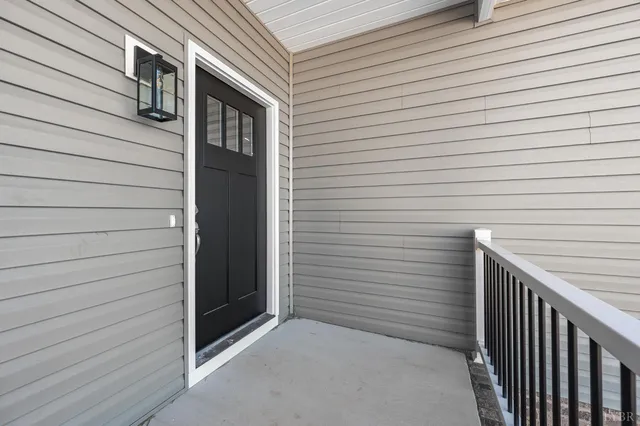 a view of front door and porch
