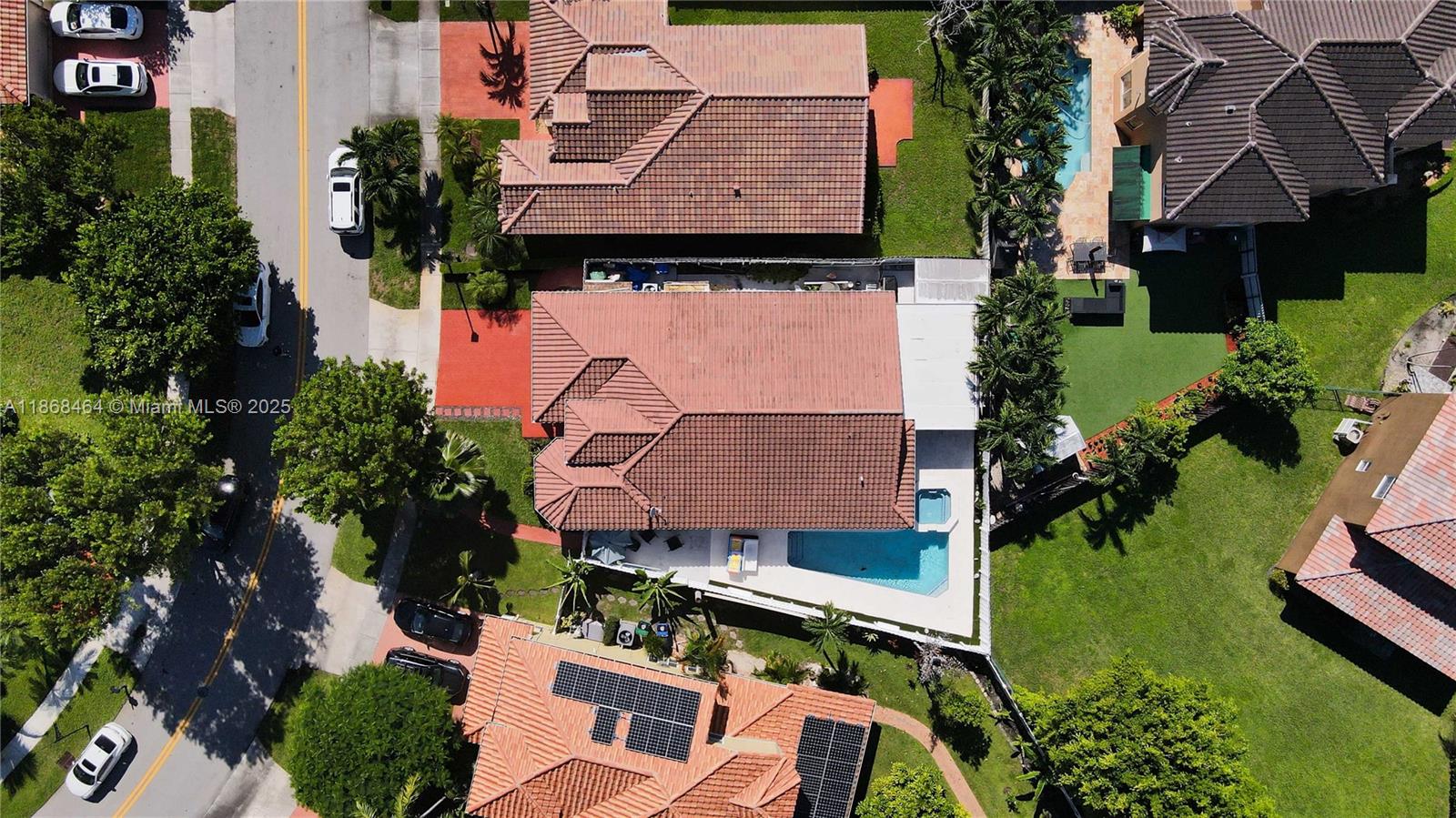 13348 Southwest 52nd Street Miramar, FL 33027 - Photo 44 of 48 an aerial view of a house with a yard basket ball court and outdoor seating