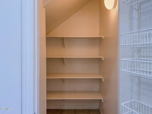 a close view of closet