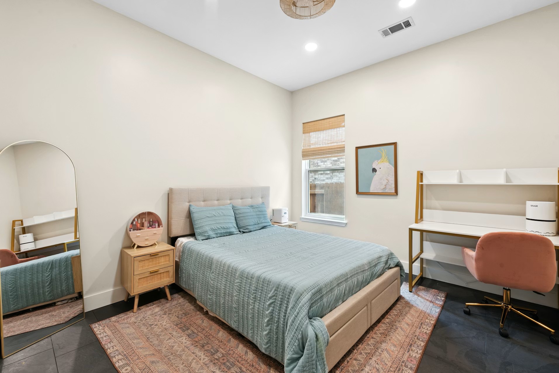 320 El Socorro Lane Austin, TX 78732 - Photo 32 of 40 a bedroom with a bed chair and window