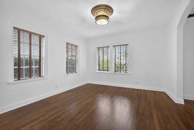 wooden floor in an empty room