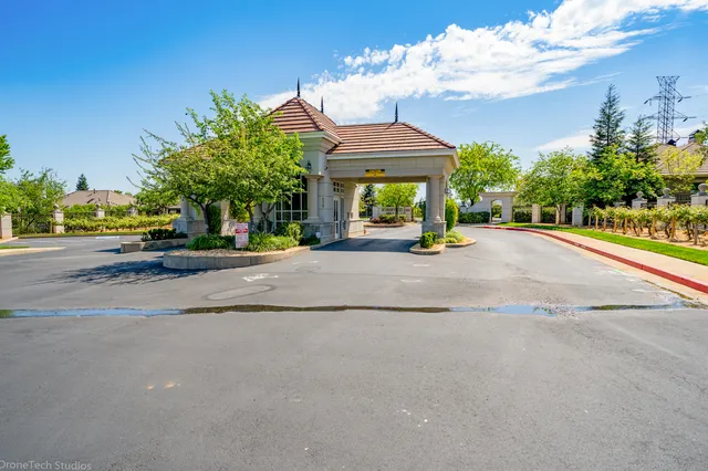 front view of a house with a street