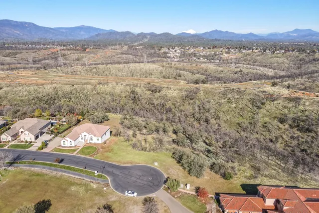 a view of city and mountain