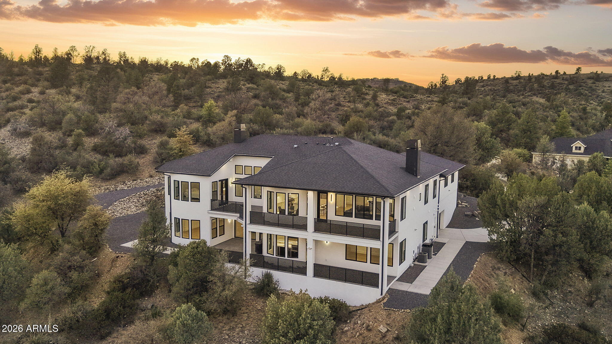 300 Lynx Creek Road Prescott, AZ 86303 - Photo 102 of 109 102-Aerial Back 2