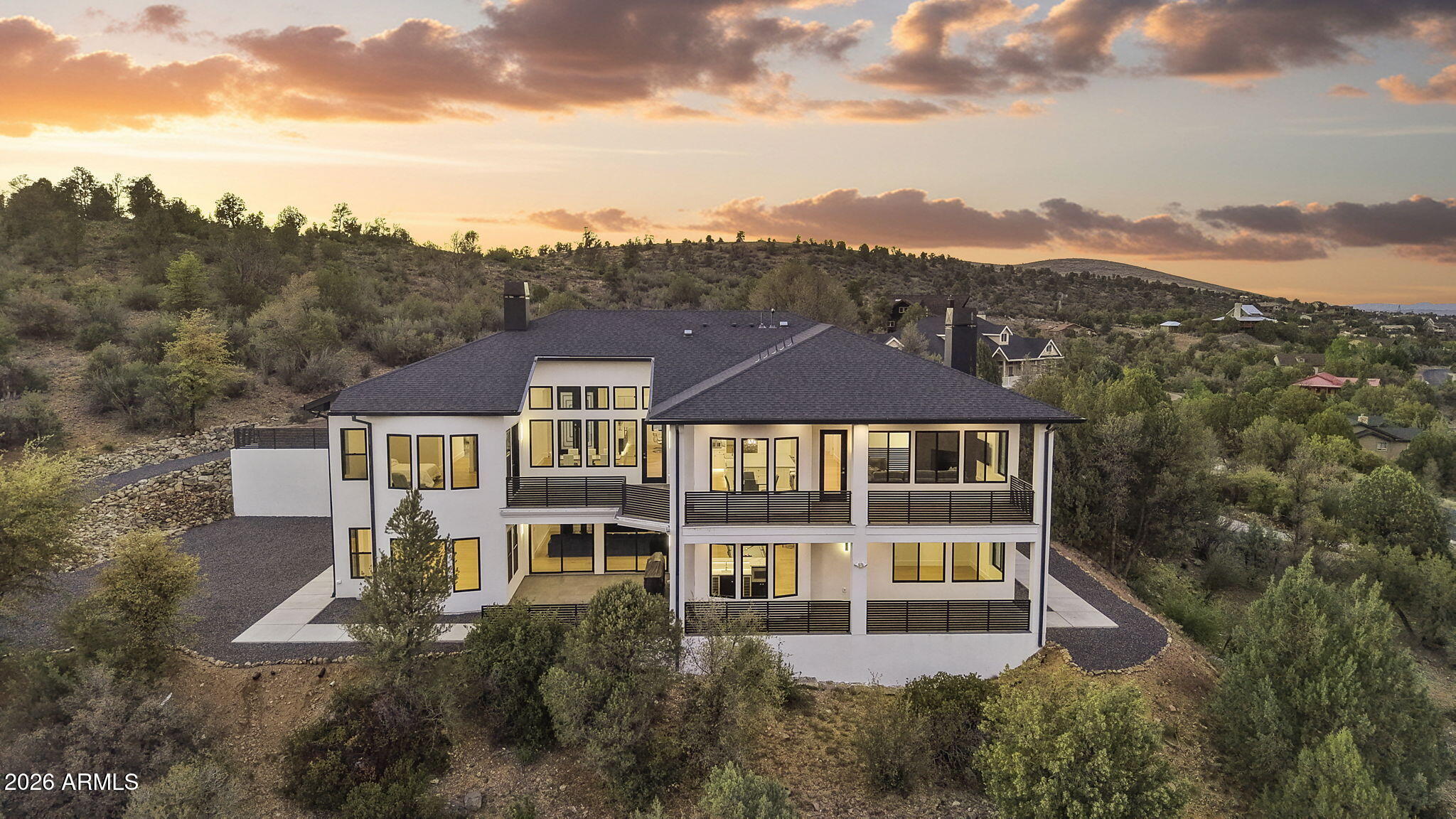 300 Lynx Creek Road Prescott, AZ 86303 - Photo 2 of 109 88-Aerial Back 1