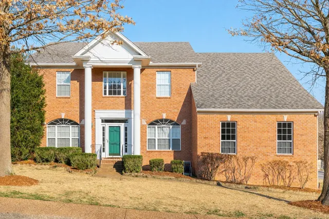 a front view of a house