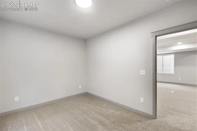 a view of an empty room