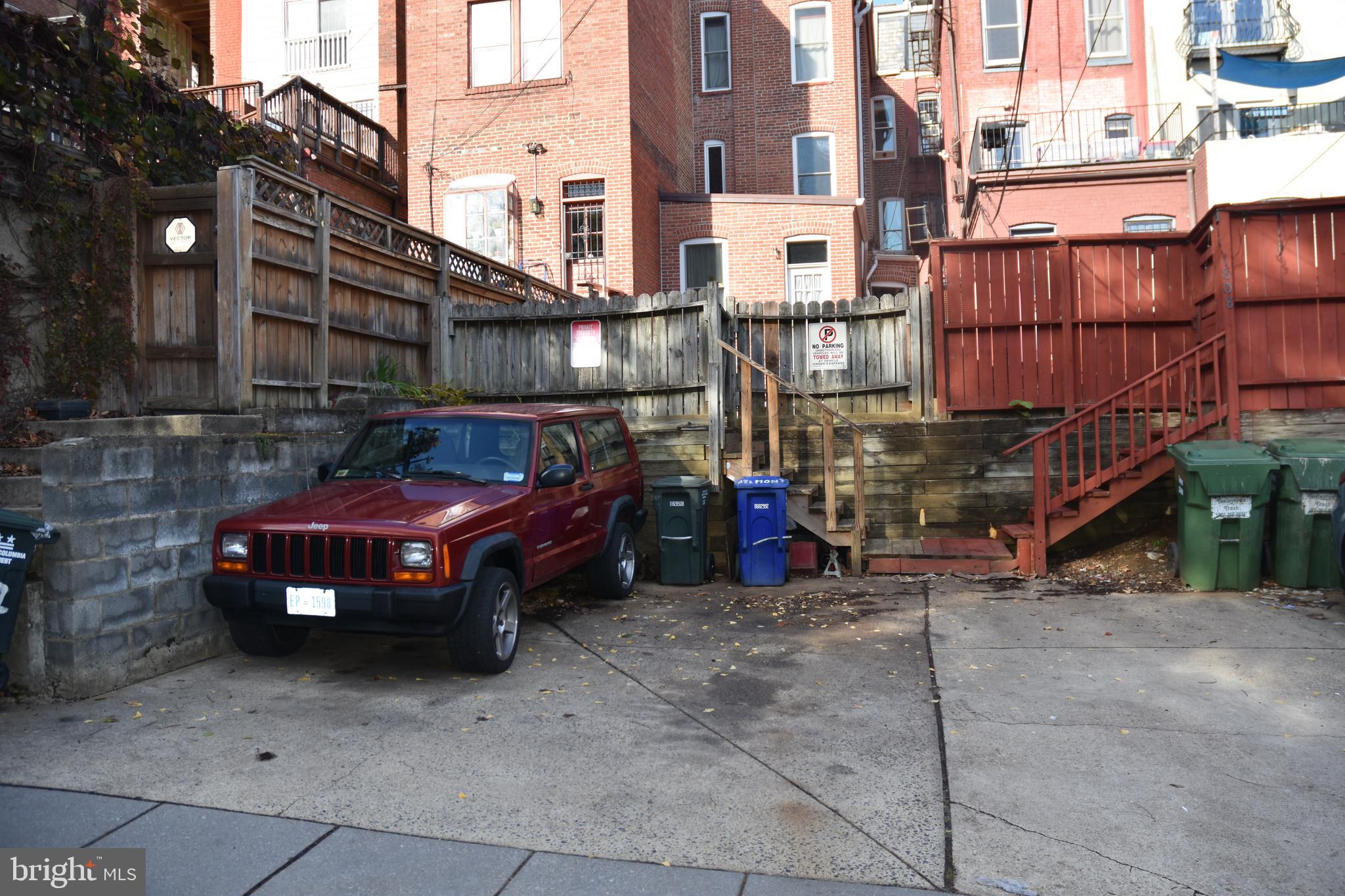 1810 Belmont Road Northwest Washington, DC 20009 - Photo 9 of 10 Off-Street Parking for 2 Cars