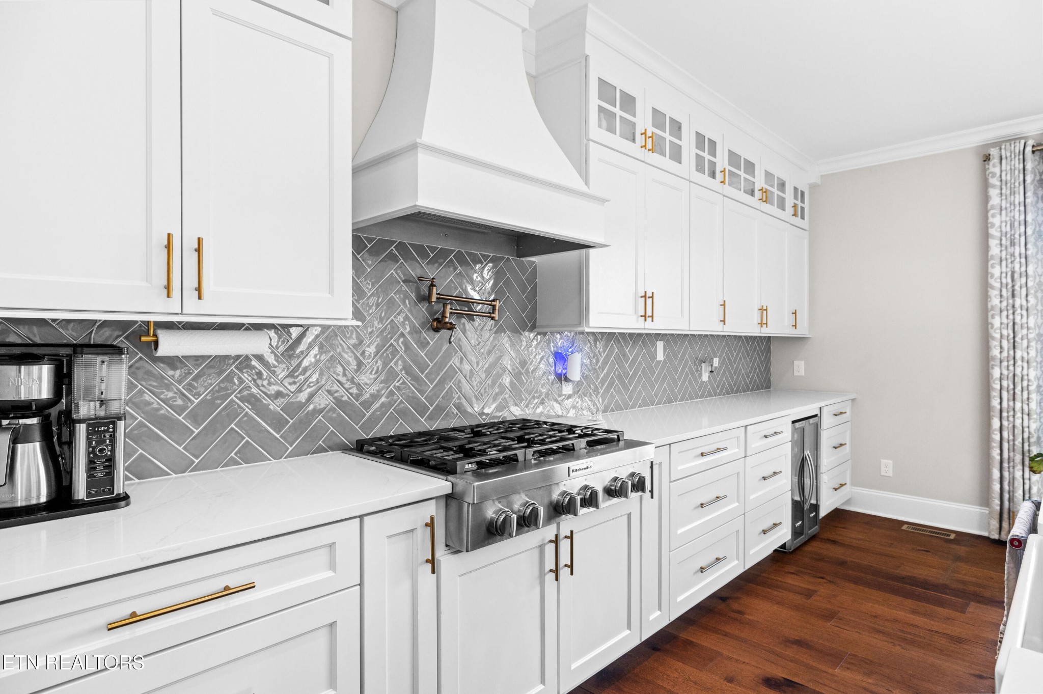 3109 Gazebo Point Way Knoxville, TN 37920 - Photo 22 of 57 a kitchen with granite countertop a stove and a white cabinets