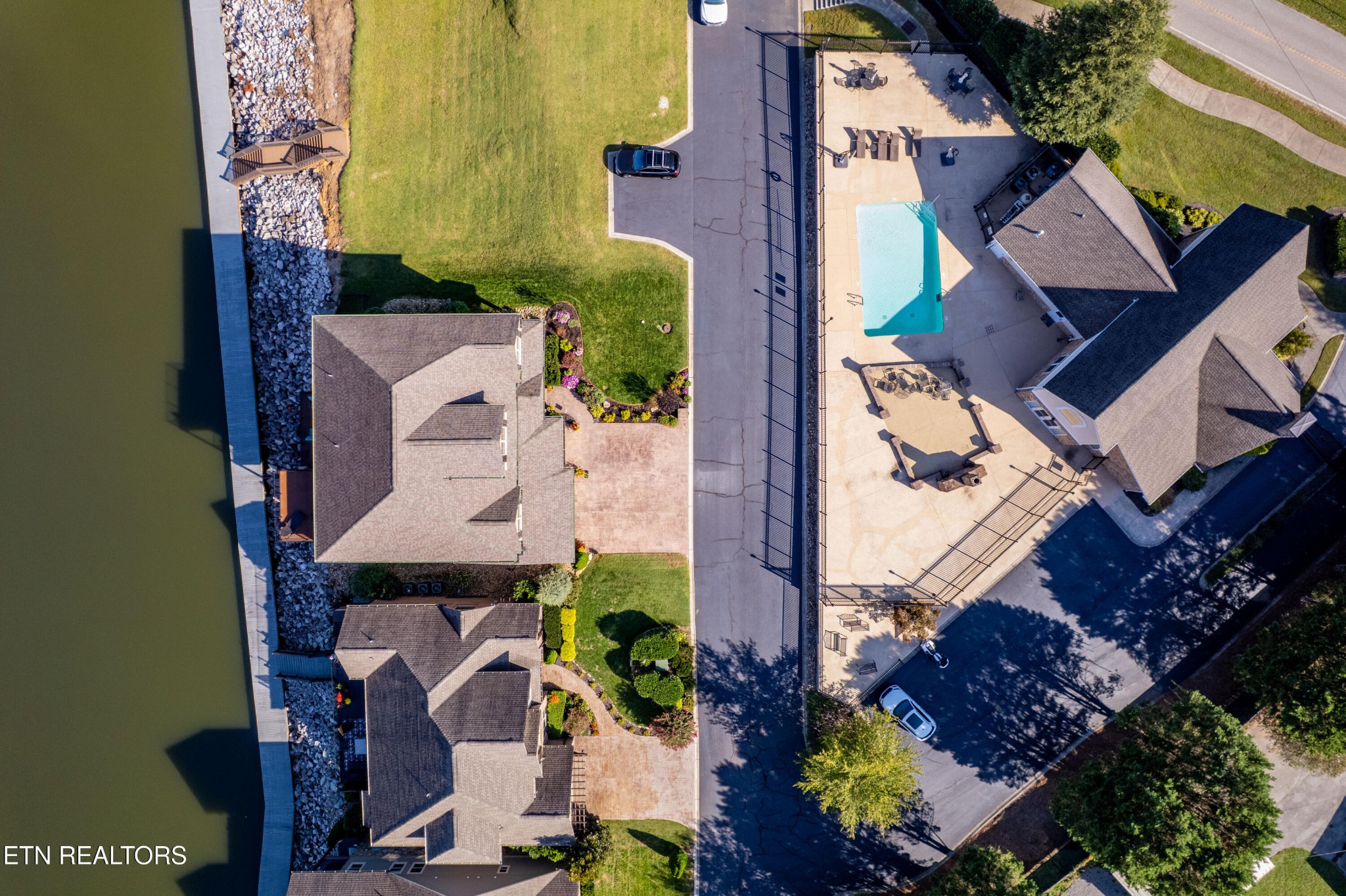 3109 Gazebo Point Way Knoxville, TN 37920 - Photo 51 of 57 an aerial view of residential house with outdoor space and swimming pool