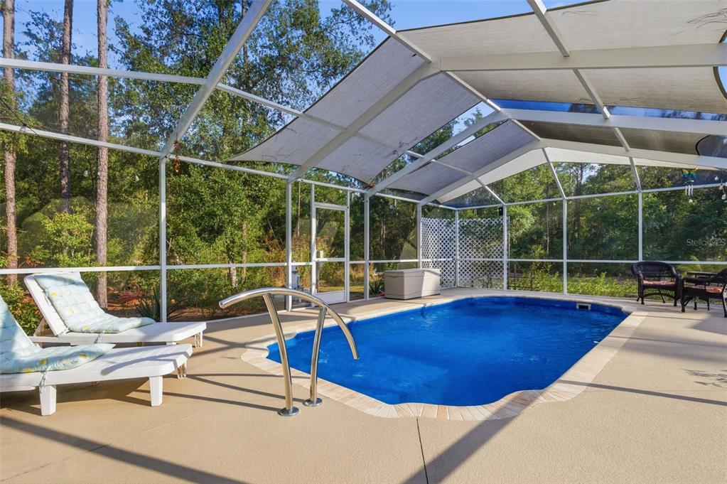 6170 La Pine Road Brooksville, FL 34602 - Photo 43 of 63 a view of a swimming pool with a patio