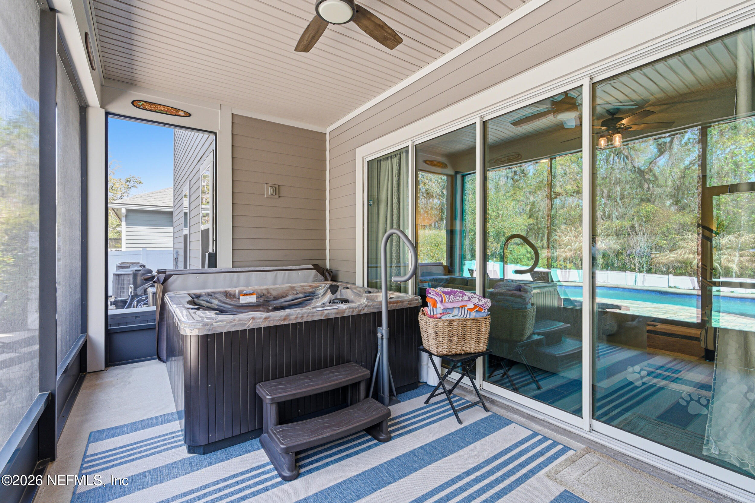 353 Footbridge Road St. Johns, FL 32259 - Photo 42 of 100 Screened Lanai w/ hot tub